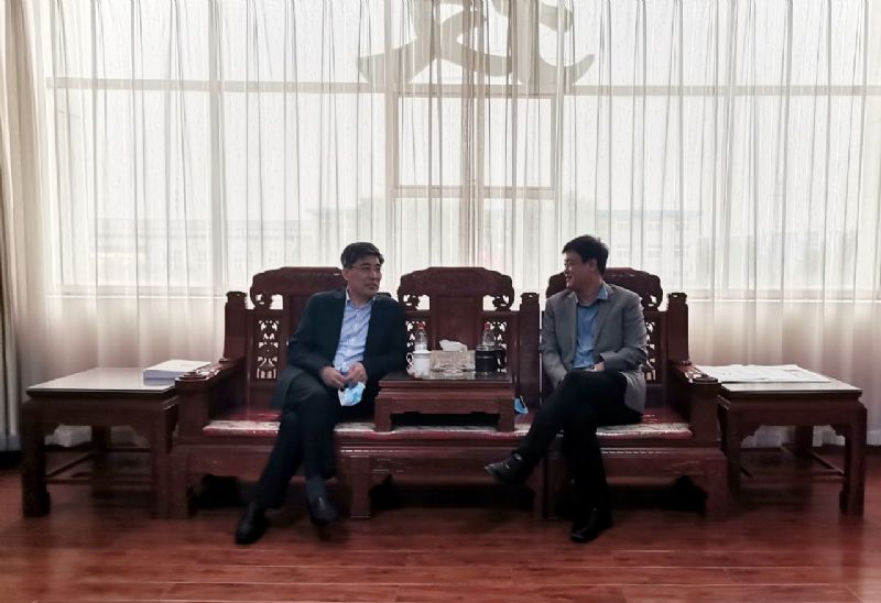 濰坊市財政局黨組書記、局長王金祥一行到龍港硅業公司調研
