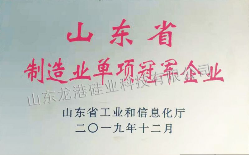 山東省制造業單項冠軍企業