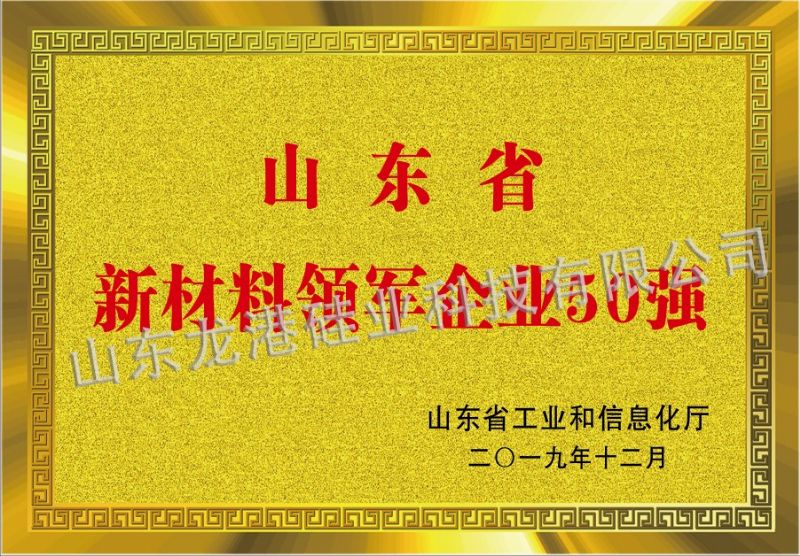山東省新材料領軍企業50強